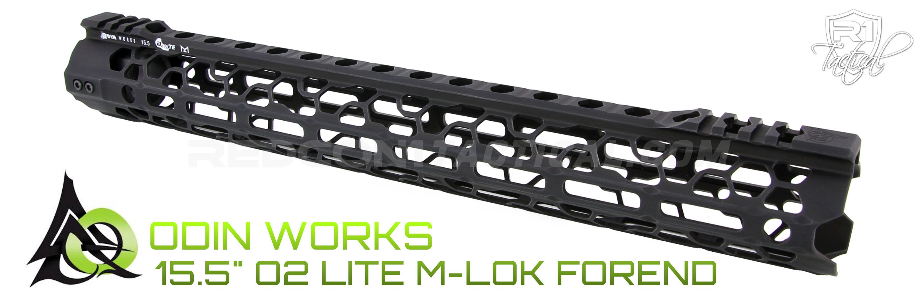 ODIN Works 15.5 O2 Lite M-LOK Forend - Black | R1 Tactical