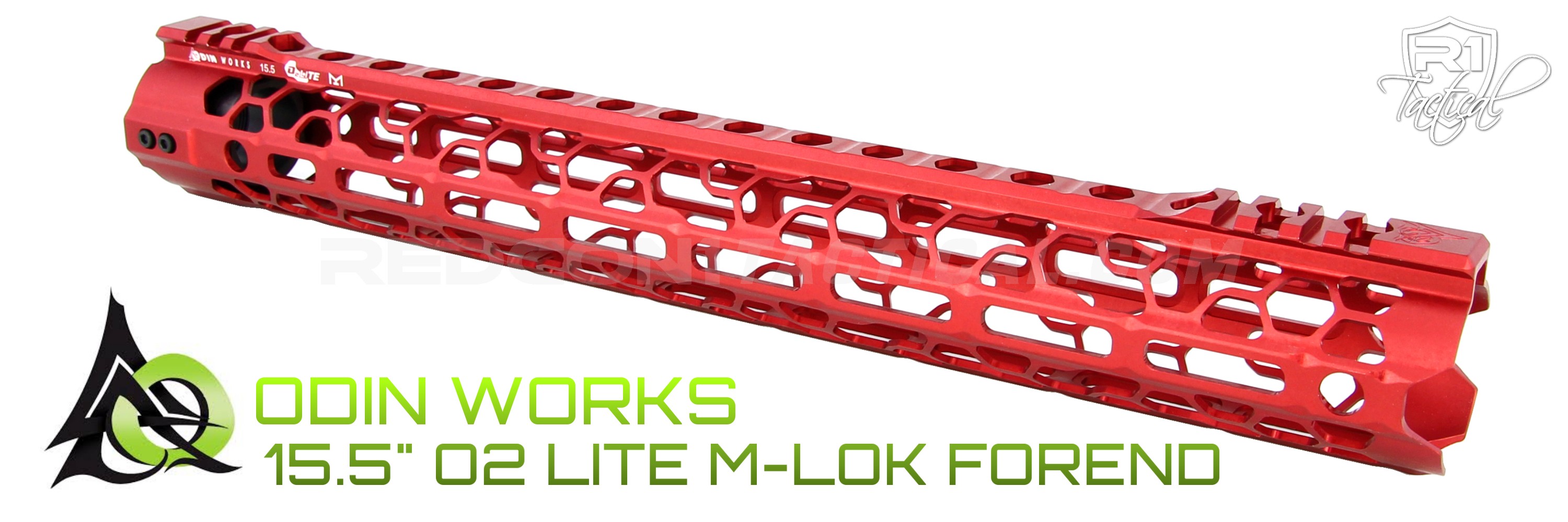ODIN Works 15.5 O2 Lite M-LOK Forend - Red | R1 Tactical