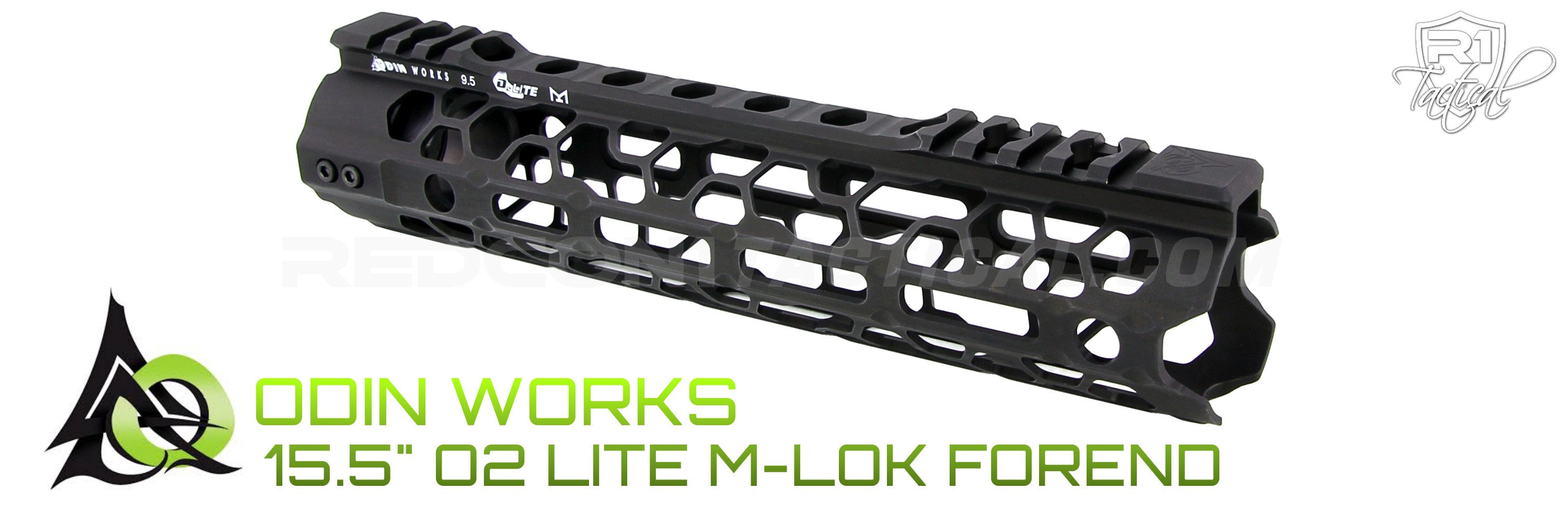 ODIN Works 9.5 O2 Lite M-LOK Forend - Black | R1 Tactical