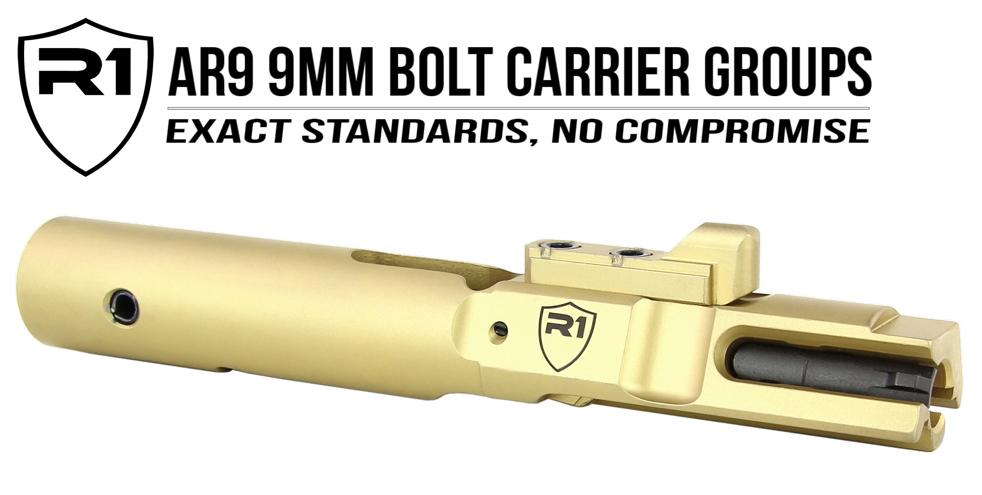 R1 Tactical AR9 Bolt Carrier Group for Colt and Glock Magazines - Titanium Nitride | Redcon1 Tactical