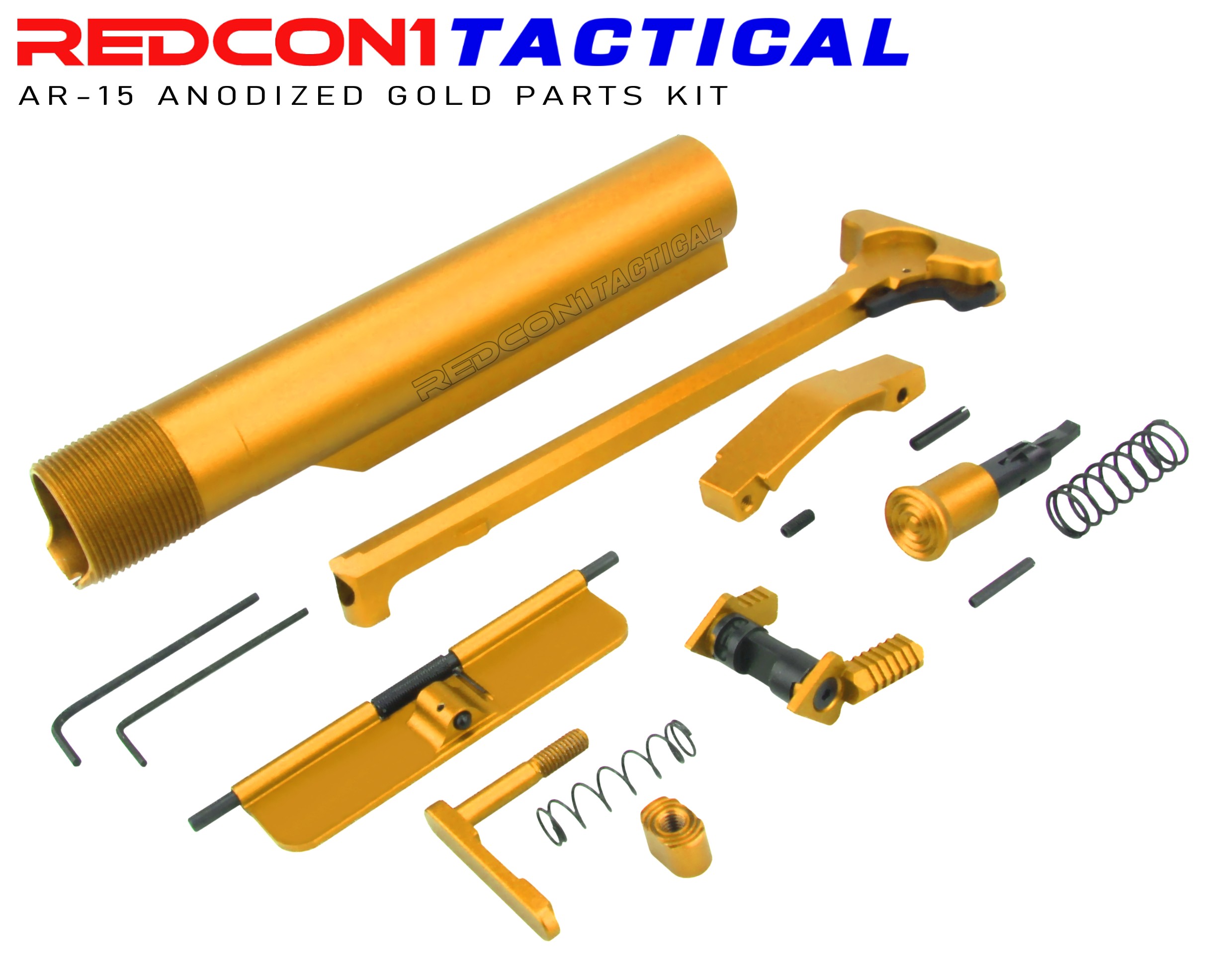 R1 Tactical AR-15 Anodized Parts Kit - Gold | Redcon1 Tactical LLC