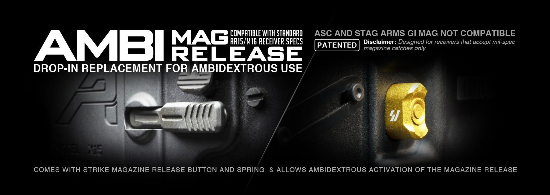 Strike Industries AMBI Magazine Release - FDE | R1 Tactical