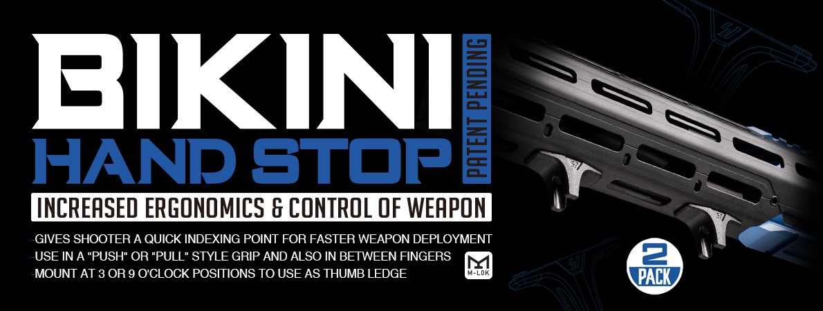 Strike Industries Bikini Hand Stop (2-Pack) Black SI-AR-BHS | Redcon1 Tactical