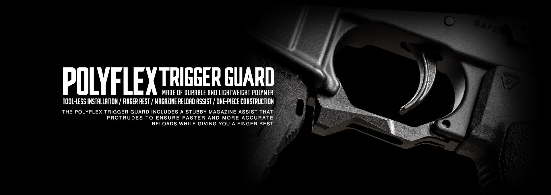 Strike Industries PolyFlex Trigger Guard Black SI-POLYFLEX-TG | Redcon1 Tactical