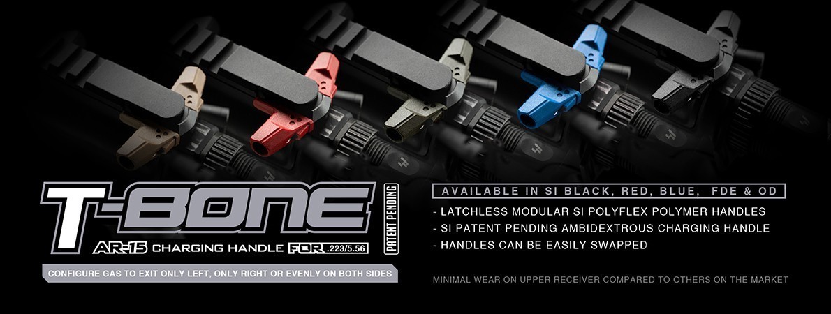 Strike Industries T-Bone Charging Handle for .223/5.56 - Black | Redcon1 Tactical