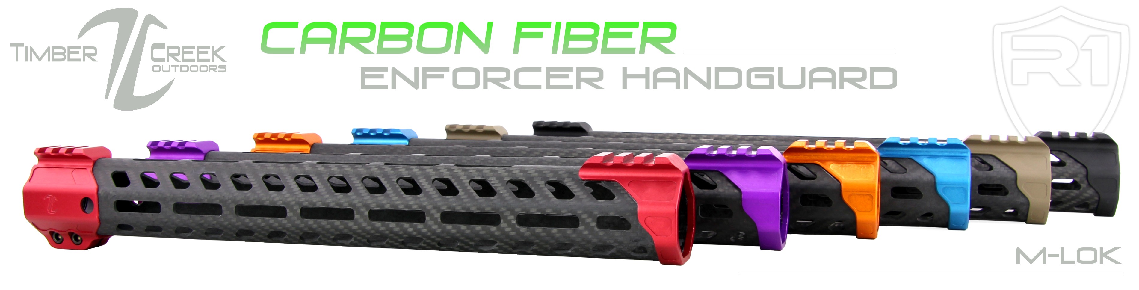 Timber Creek AR-15 15 inch Carbon Fiber Enforcer Handguard M-LOK CF E15 HG | Redcon1 Tactical LLC