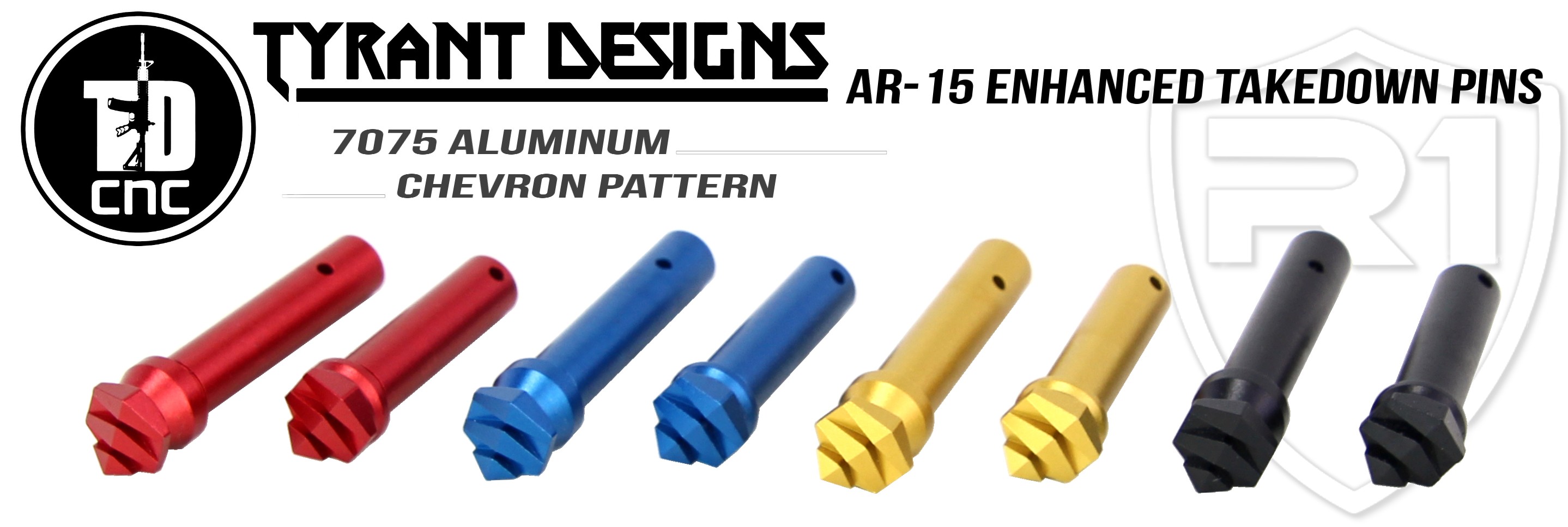 Tyrant Designs AR-15 Enhanced Takedown Pins | Redcon1 Tactical