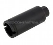 Guntec USA AR-10 Slim Line Cone Flash Can - Anodized Black