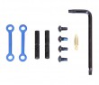 Guntec USA AR-15 Anti-Rotational Trigger/Hammer Pin Set - Anodized Blue