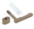 Guntec USA AR-15 Mag Catch Assembly With Extended Mag Button - Cerakote FDE
