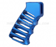 Guntec USA Ultralight Series Skeletonized Aluminum Pistol Grip - Anodized Blue