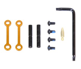Guntec USA AR-15 Anti-Rotational Trigger/Hammer Pin Set - Anodized Orange