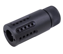 Guntec USA AR-308 Micro Slip Over Barrel Shroud With Multi-Port Muzzle Brake (.308 Cal) - Anodized Black