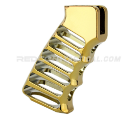 Guntec USA Ultralight Series Skeletonized Aluminum Pistol Grip - Gold Plated