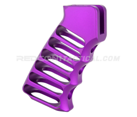 Guntec USA Ultralight Series Skeletonized Aluminum Pistol Grip - Anodized Purple