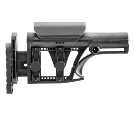 Luth-AR MBA-1 Rifle Buttstock with 3-Axis Butt Plate - Black