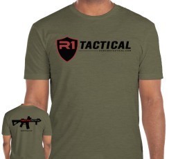 R1 Tactical SBR Logo T-Shirt - Military Green