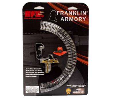 Franklin Armory AR-15 BFSIII AR-S1 Binary Firing System Trigger (Titanium Nitride) - Straight