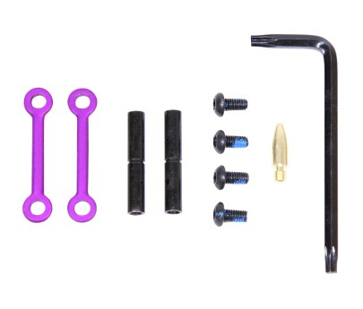 Guntec USA AR-15 Anti-Rotational Trigger/Hammer Pin Set - Anodized Purple
