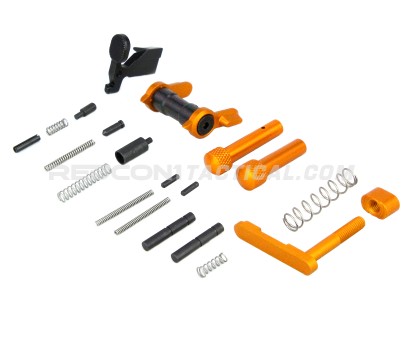 Guntec USA AR-15 Builders Kit With Ambi Safety - Anodized Orange