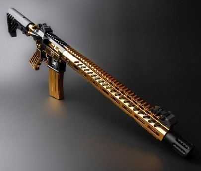 Guntec USA AR-15 Charging Handle - Gold Plated