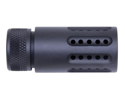 Guntec USA AR-308 Micro Slip Over Barrel Shroud With Multi-Port Muzzle Brake (.308 Cal) - Anodized Black