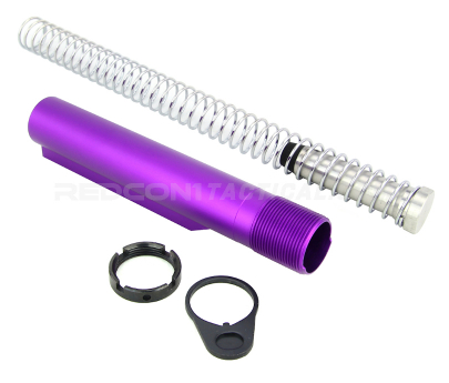 Guntec USA AR-15 Mil-Spec Buffer Tube Kit - Anodized Purple