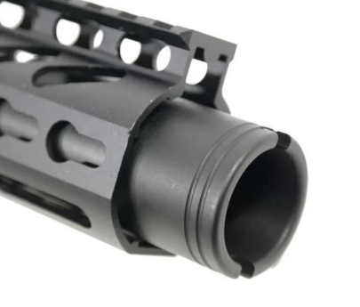 Guntec USA AR-15 Slim Line Cone Flash Can - Anodized Black