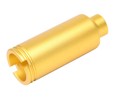 Guntec USA AR-15 Slim Line Cone Flash Can - Anodized Gold