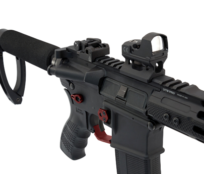 Leapers UTG AR15 Ambidextrous Extended Magazine Release - Red
