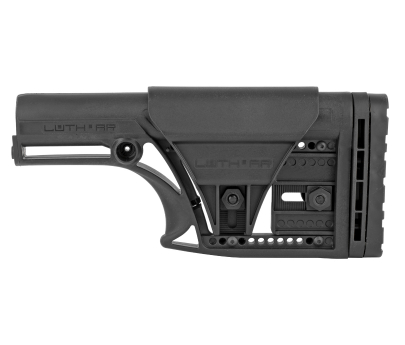 Luth-AR MBA-1 Rifle Buttstock with 3-Axis Butt Plate - Black