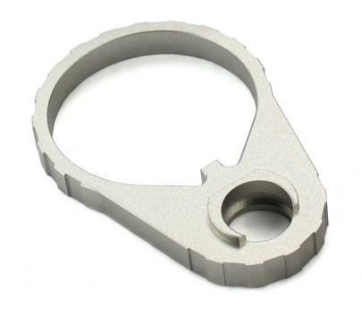 R1 Tactical AR Ultralight QD End Plate and Castle Nut - Silver