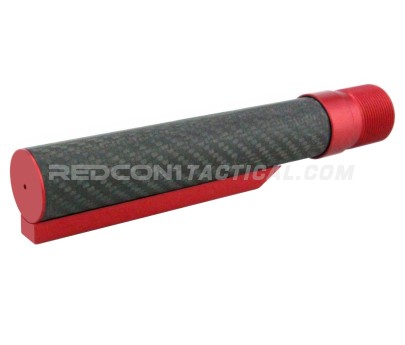 Timber Creek AR-15 Mil-Spec Carbon Fiber Buffer Tube Kit - Red