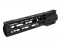 Guntec USA 9" AIR-LOK Series M-LOK Compression Free Floating Handguard Monolithic Top Rail (Gen 2) - Anodized Black