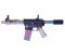 Guntec USA AR-15 Micro Slip Over Barrel Shroud With Multi-Port Muzzle Brake - Rainbow PVD Coated