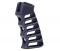 Guntec USA Ultralight Series Skeletonized Aluminum Pistol Grip (Rubberized Coating) - Black