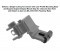 Leapers UTG ACCU-SYNC 45-Degree Angle Flip Up Rear Sight - Black