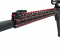 Leapers UTG PRO M-LOK AR15 15" Super Slim Rail - Black/Red 2-Tone